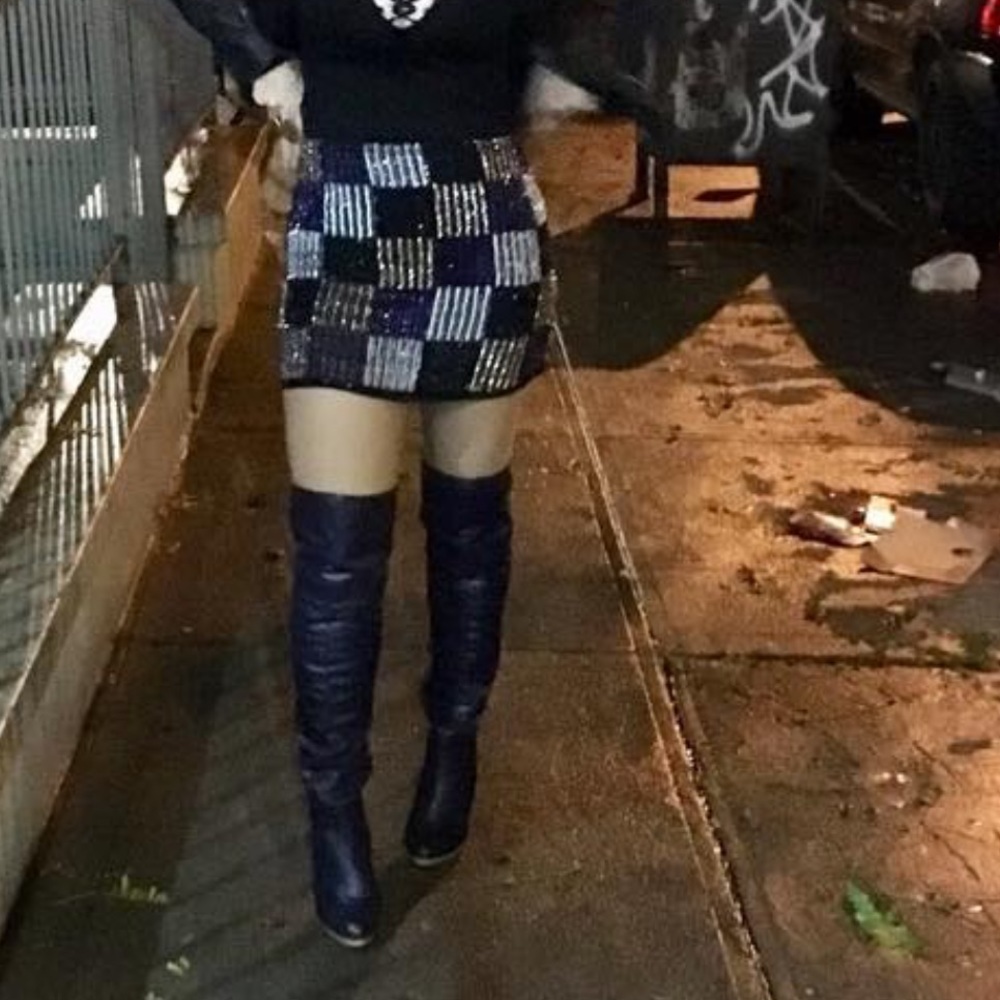 Vintage sequins Skirt 60s disco